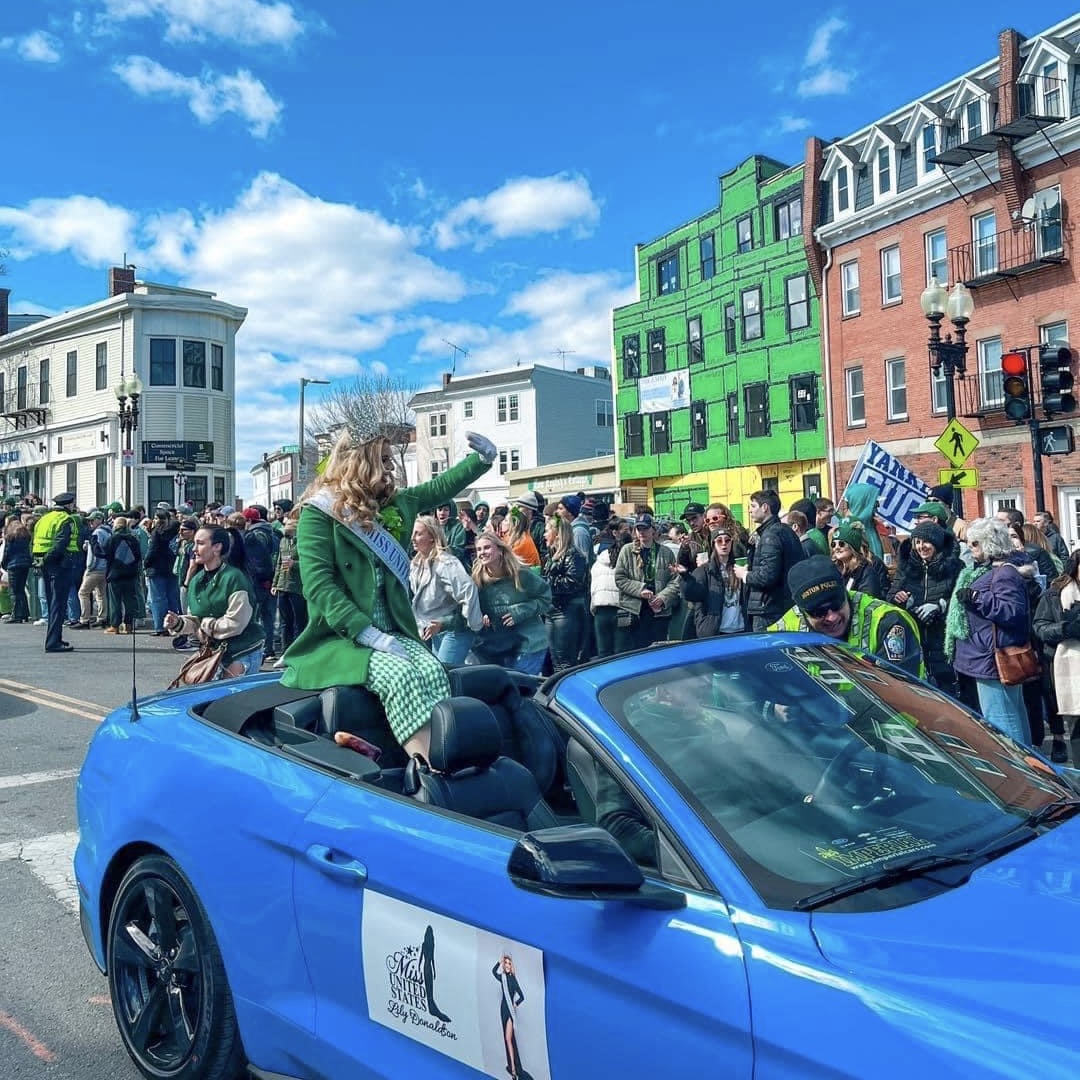 Lily at the Boston St Patrick's Day Parade